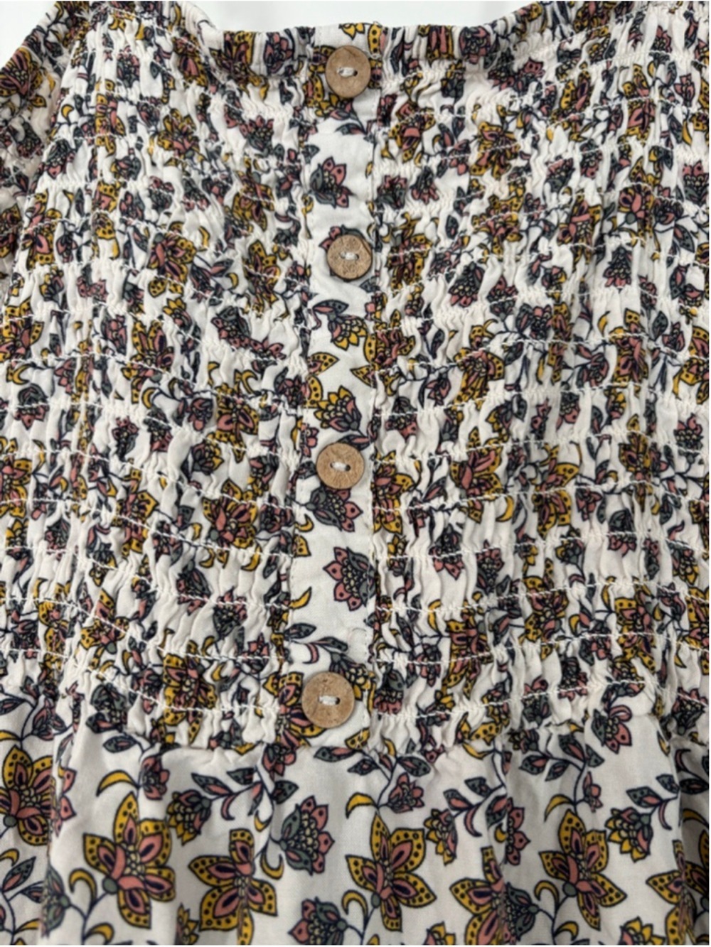Women's Lily Rose Maxi Dress XXL White Brown Floral - Picture 3 of 6